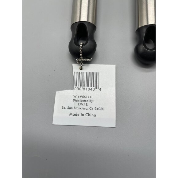 2 slotted spoons Gourmet Solutions plastic with metal handle loop end READ NEW - Picture 8 of 9